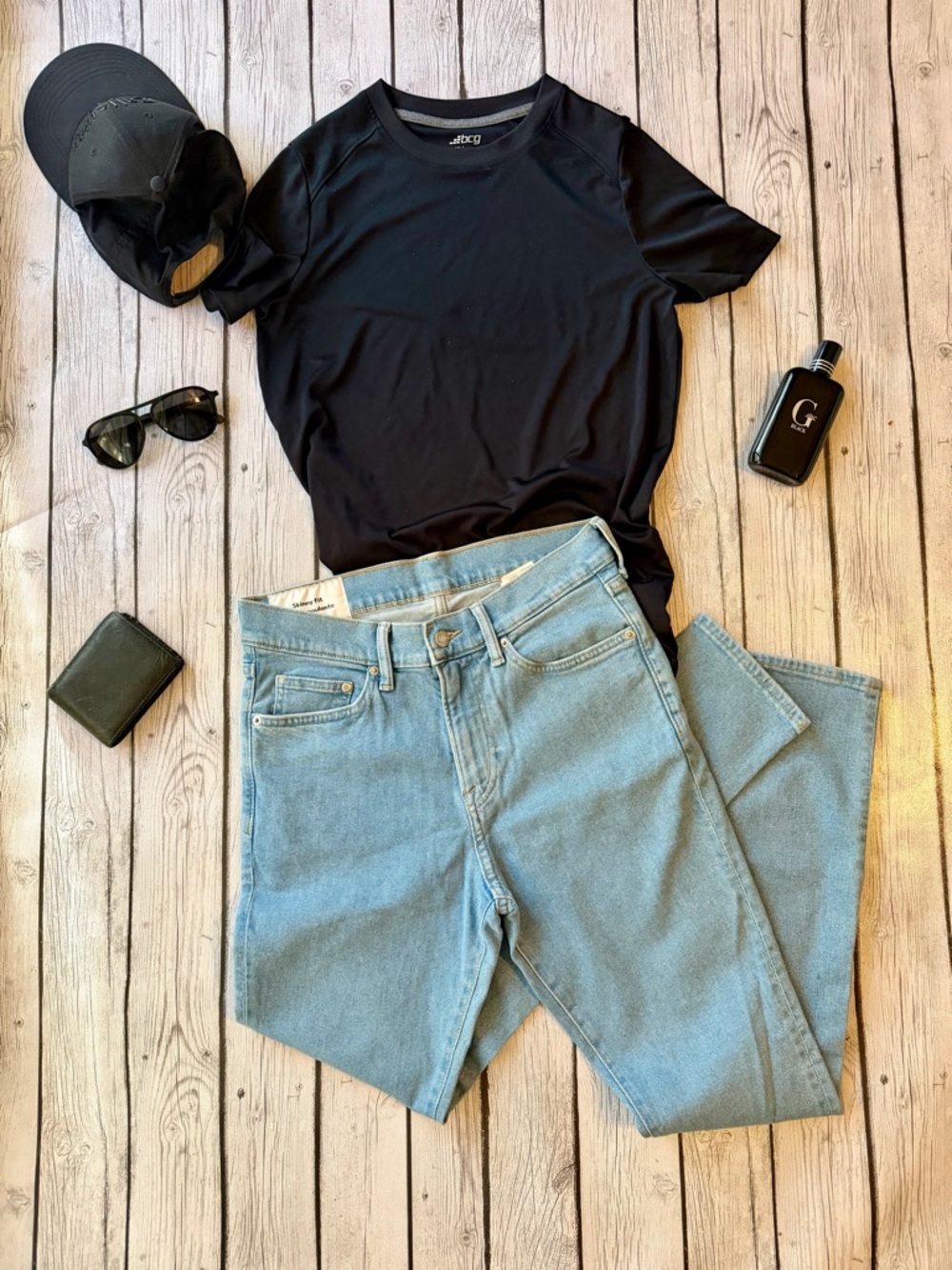 Men’s Light Wash skinny Leg Jeans